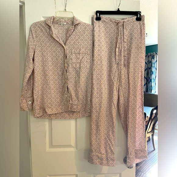 LOVE & LORE pink and grey pajama set - Picture 1 of 4